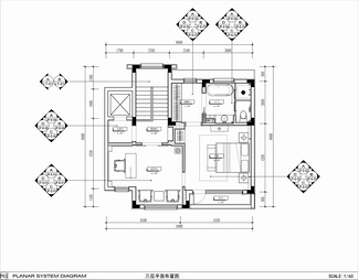 480㎡四层别墅样板房CAD施工图+效果图+方案文本  家装 豪宅 复式 洋房 私宅 豪宅 样板房