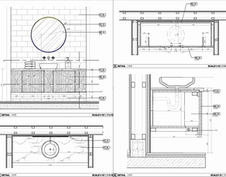 900㎡橱柜卖场展厅CAD施工图+效果图+材料表 橱柜店 橱柜卖场 橱柜展厅 橱柜连锁店