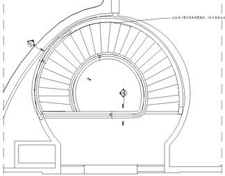 旋转楼梯GRG扶梯施工图大样