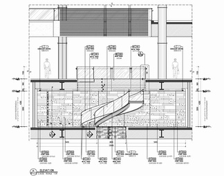 旋转楼梯CAD施工详图 弧形楼梯 异形楼梯 圆形楼梯