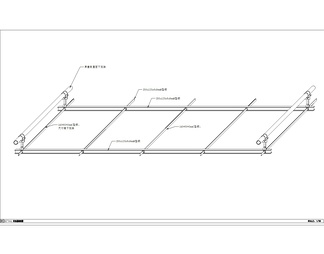 铝方通吊顶桁架转换层专项施工图
