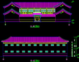 中国古建四合院施工图