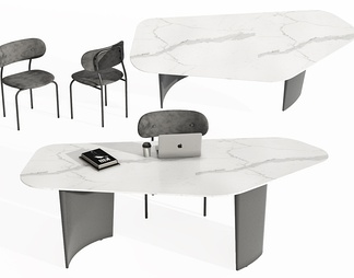 办公桌椅组合，办公桌，办公椅，休闲椅，书桌，写字桌，书椅，异形办公桌