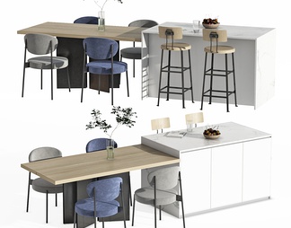 餐桌椅，餐桌，餐椅，中岛台，中岛，吧台，吧椅，高脚椅，咖啡桌，咖啡椅