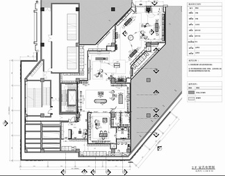 1000㎡精品奢侈品店CAD施工图 卖场 商场 奢侈品专柜 精品店