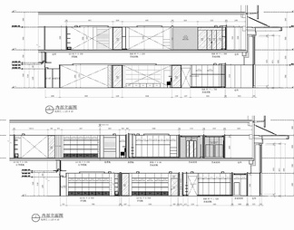 1000㎡精品奢侈品店CAD施工图 卖场 商场 奢侈品专柜 精品店