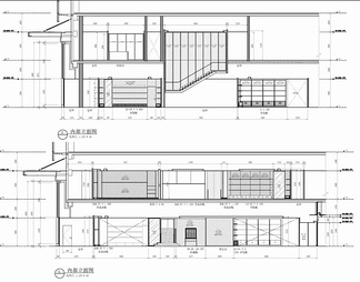 1000㎡精品奢侈品店CAD施工图 卖场 商场 奢侈品专柜 精品店