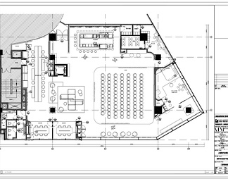 800㎡用户汽车体验中心CAD施工图+效果图+物料表 4S店 汽车展厅