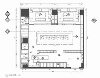 玉器展示办公会所CAD施工图+效果图 展厅 陈列厅 会所 办公室