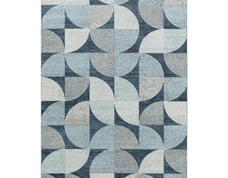 皇家几何圈设计海军地毯