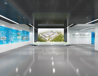 科技企业展厅 数字沙盘 互动触摸屏 荣誉墙 LED拼接大屏