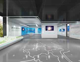 科技企业展厅 数字沙盘 互动触摸屏 荣誉墙 LED拼接大屏