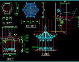 廊亭古建筑图