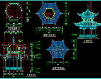 廊亭古建筑图