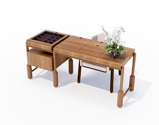 实木书桌椅