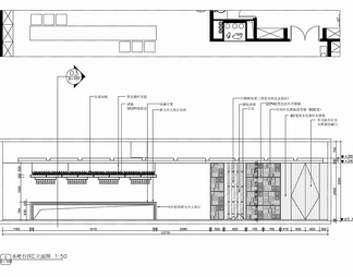 200㎡办公室CAD施工图 办公室 办公区