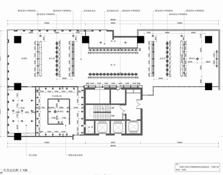 550㎡设计公司办公室CAD施工图 办公室 办公区