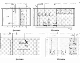 200㎡办公室CAD施工图 办公室 办公区 会议室