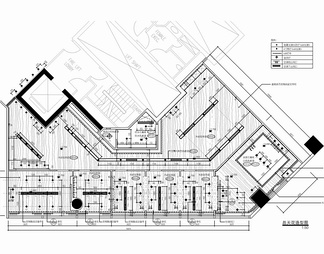 200㎡办公室CAD施工图 办公室 办公区 会议室