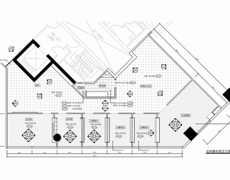 200㎡办公室CAD施工图 办公室 办公区 会议室