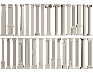 罗马柱 石膏柱子 雕花柱子