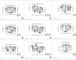 100个住宅楼户型标准层平面图