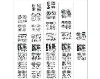 5套乡村自建别墅建筑结构CAD图