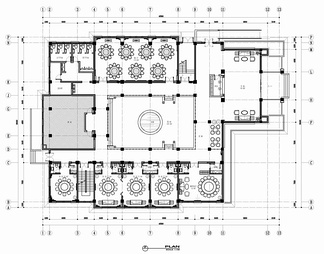 2500㎡餐饮娱乐休闲会所CAD施工图 餐饮 茶室 棋牌 住宿 接待