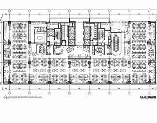 六层大型办公室CAD施工图+方案文本+效果图+材料表