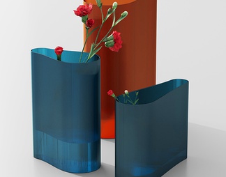 NUDE Mist Vase 创意玻璃花瓶