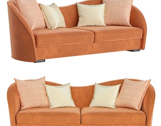 Hamilton 橙色双人沙发