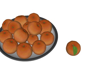 一盘橘子