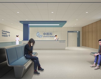 某大型综合医院住院大楼室内CAD施工图+效果图+材料表 综合医院 住院部
