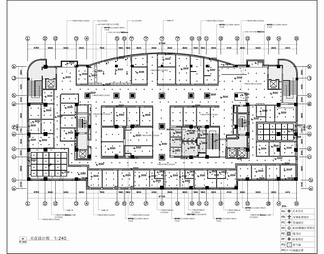 5000㎡私人医院体检中心CAD施工图 健康管理中心 体检中心 综合医院 住院 门诊 病房