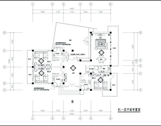 两套别墅平面施工图CAD图