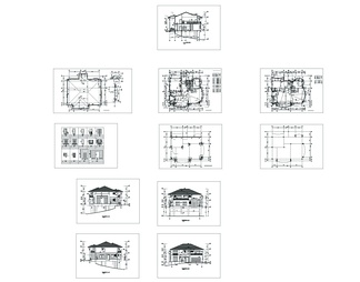 别墅施工CAD图纸