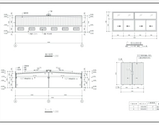 单层轻钢结构厂房结构图