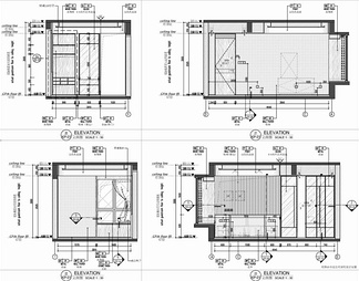 润和湘江天地样板间CAD施工图+效果图