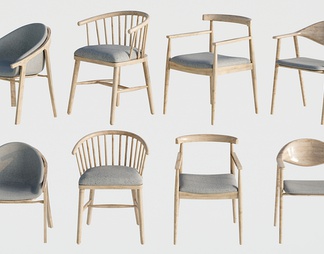 实木椅子 单椅 休闲椅 餐椅 椅子组合8