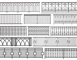 铁艺栏杆 围栏 护栏 扶手 金属栏杆