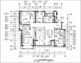 160㎡家装大平层CAD施工图+效果图+物料表  家装 私宅 豪宅 样板房 大平层 私宅