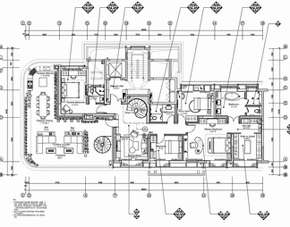 550㎡复式两层家装CAD施工图+效果图+物料表  豪宅 私宅 洋房 样板房 家装 别墅