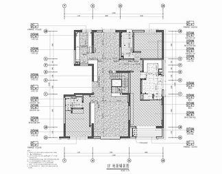 三层复式洋房别墅CAD平面施工图 豪宅 洋房 样板房 别墅 复式 家装
