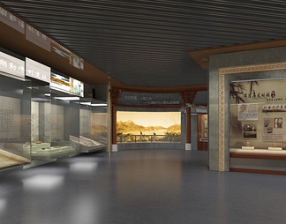 历史博物馆 文物展示柜 VR场景虚拟互动 互动触摸屏