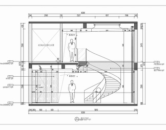 280㎡复式跃层家装CAD施工图+效果图 私宅 洋房 样板房 家装  跃层