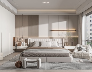 卧室su模型下载【id:1471004】