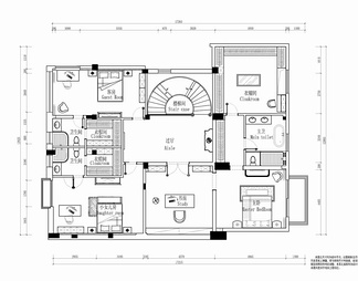 四层别墅平立面CAD施工图+实景照 别墅 豪宅 私宅 洋房 样板房