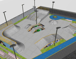 滑板公园 滑板场地 滑板乐园 极限运动乐园