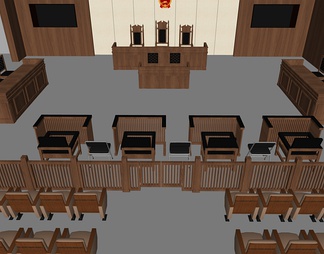 法院法庭审判庭家具