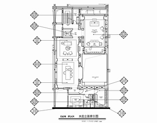 四层别墅样板间室内施工图+实景照 家装 别墅 豪宅 私宅 洋房 样板房